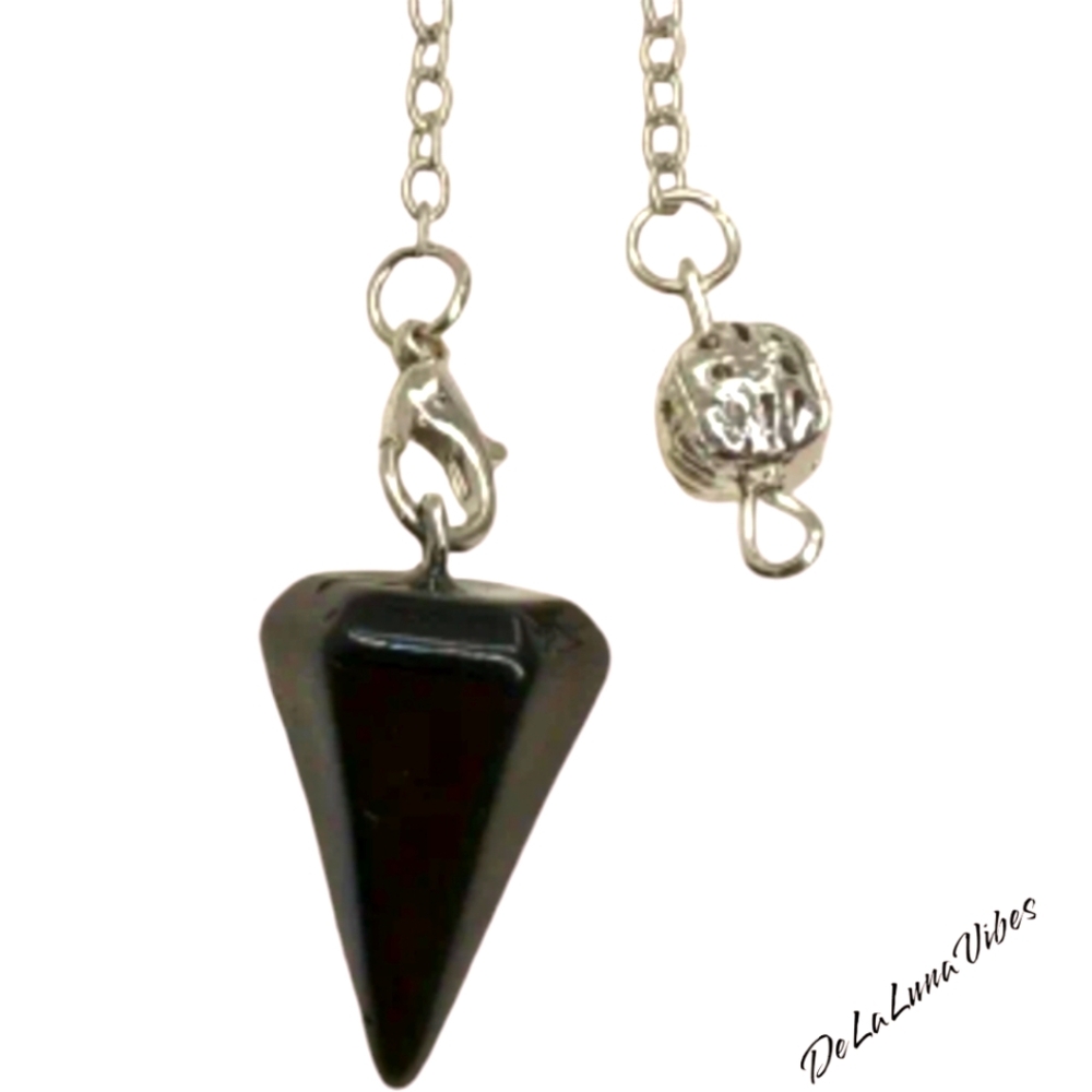 Obsidian Crystal Pendulum for Divination, a Talisman or as Pocket Protection.